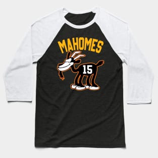 Mahomes GOAT, Steamboat Willie Goat Baseball T-Shirt